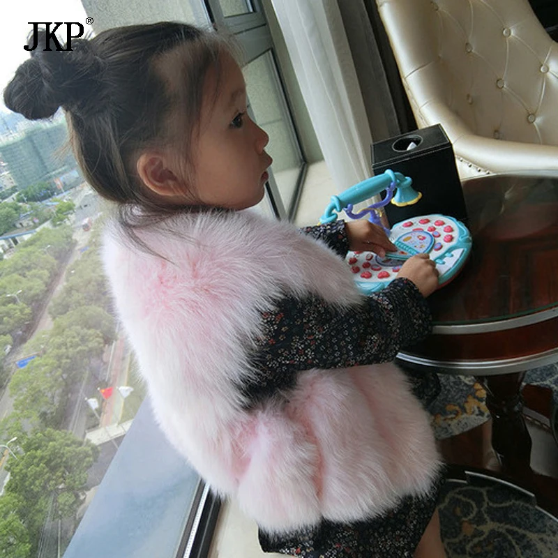 2018 Winter Herfst Bont Vest Kids Baby natuurlijke vossenbont Vest Meisje Vesten Kinderen Jasjelagen 2018 Winter Herfst Bont Vest Kids Baby natuurlijke vossenbont Vest Meisje Vesten Kinderen Jasjelagen