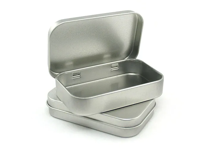 

AKI7 Silver Metal storage box DIY blank Tin organizer box organizador caixa organizadora Casket Novelty households
