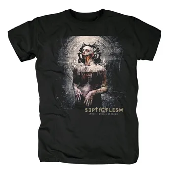 

Bloodhoof SEPTIC FLESH Thrash Metal death metal black cotton t-shirt