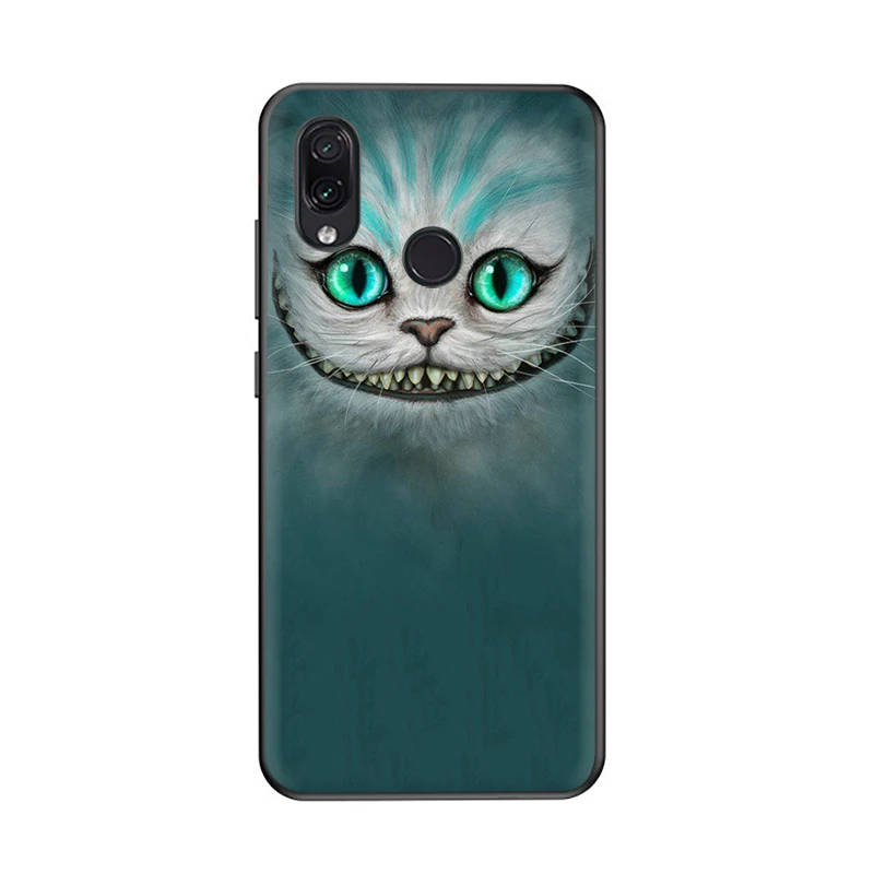 B6 Alice in Wonderland Cheshire Cat Silicone phone case for Xiaomi Redmi 4A 4X 5 6A Pro 7 GO Note 5 6 7 8 Pro 7A K20 Pro - Цвет: B6