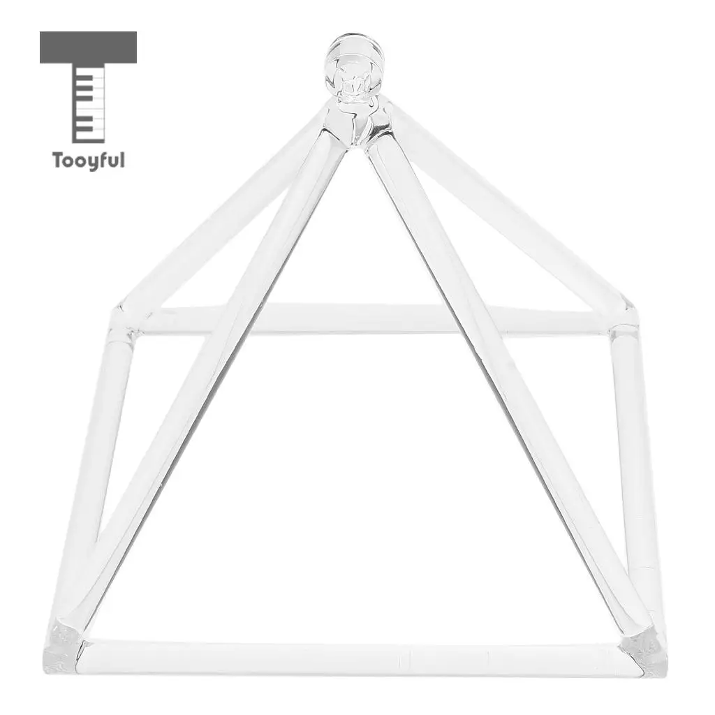 

Tooyful 7inch Quartz Crystal Singing Pyramid C Note for Meditation Percussion Musical Instrument
