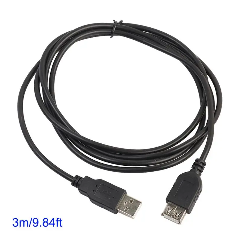USB с синхронной передачей данных удлинитель Кабель USB2.0 мужчин и женщин удлинитель шнур для компьютера ПК ноутбука
