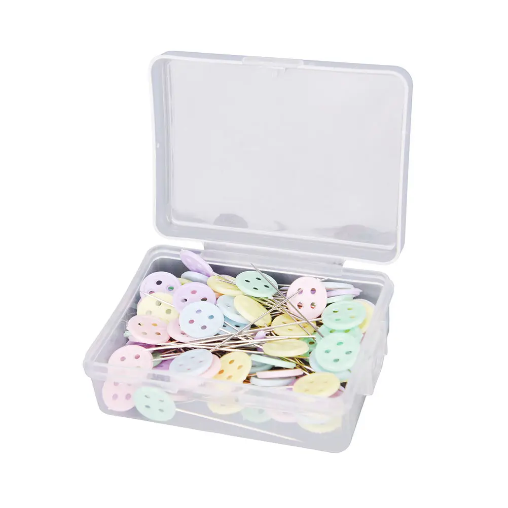

100Pcs/lot Sewing Accessories Patchwork Pins Sewing Pin With Box DIY Sewing Patchwork Pins Quilting tool