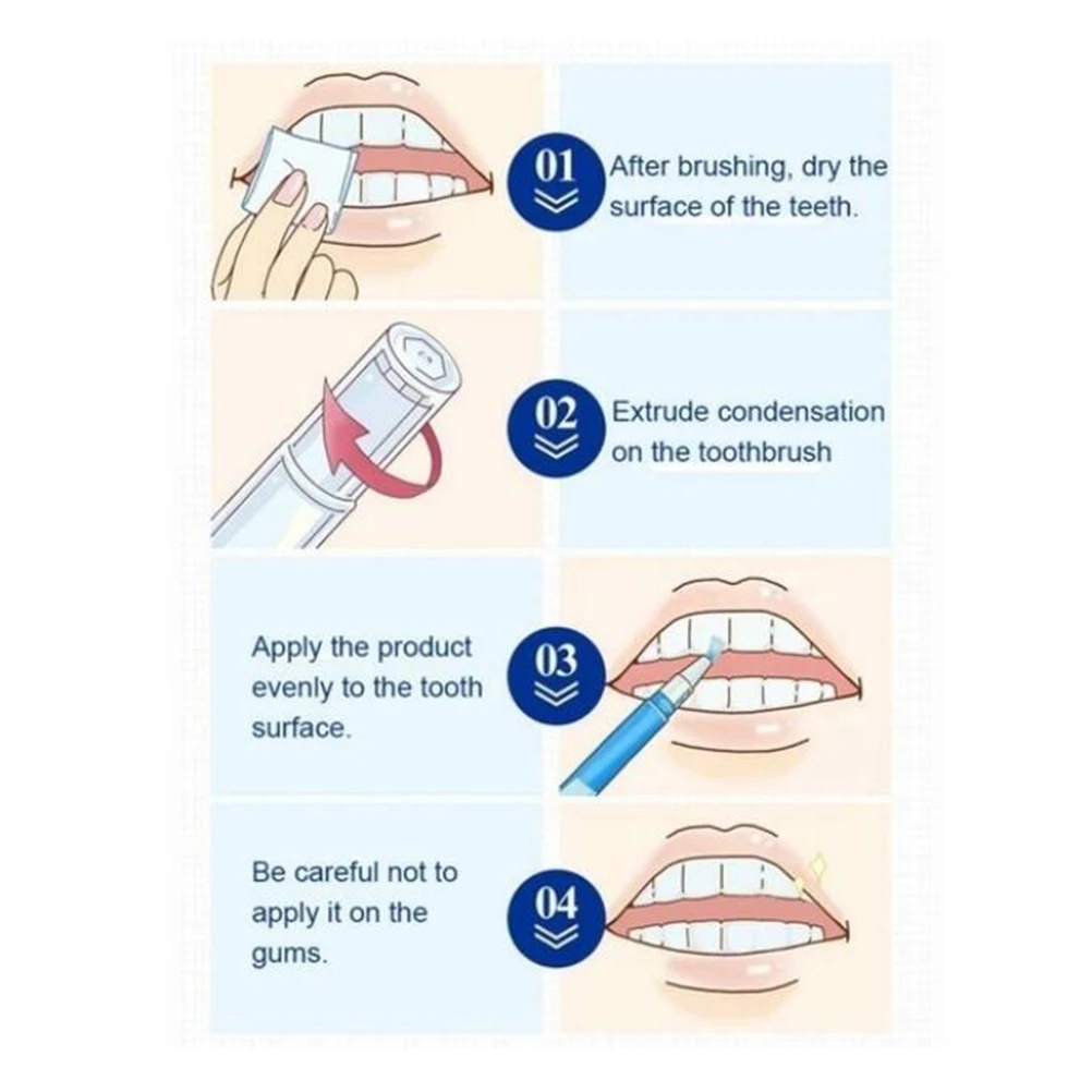 Унисекс гель для отбеливания зубов ручка быстро снимается пятна желтые отбеливания зубов белая ручка отбеливатель зубов Гигиена полости рта инструменты