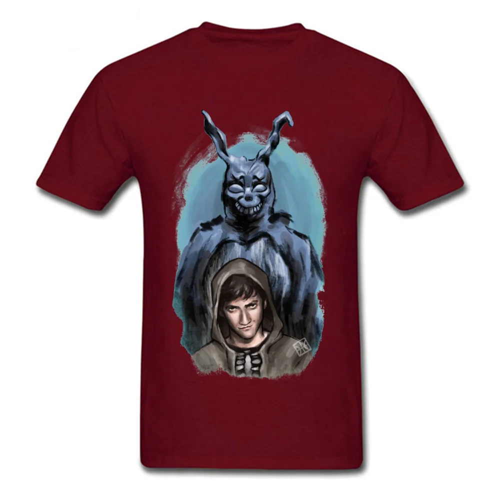 Donnie Frank Donnie Darko 14667 Tshirts On Sale Short Sleeve Design All Cotton O-Neck Men Tops Shirt Tops T Shirt April FOOL DAY Donnie Frank Donnie Darko 14667 maroon