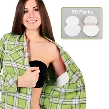 100 шт., летние подмышечные подушечки для пота, белые подушечки для ухода за подмышками, впитывающие пот, впитывающие пот, одноразовые впитывающие ватные подушечки