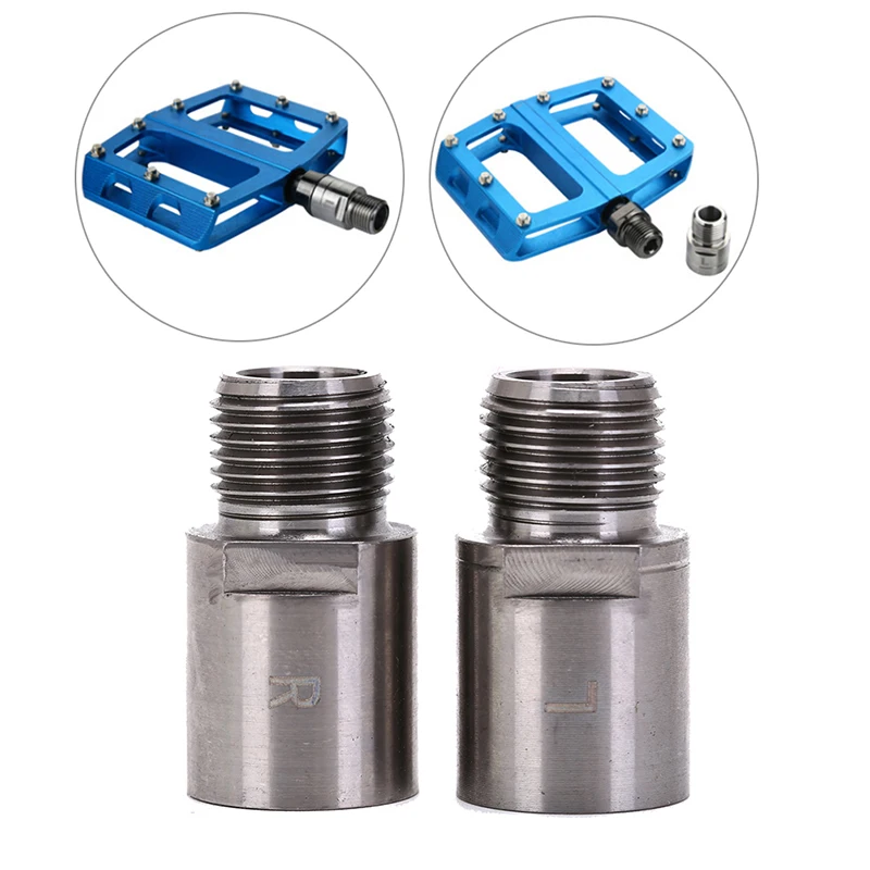 1 Pair New Titanium Bike Pedal Extenders Bicycle Pedal Spacers For MTB