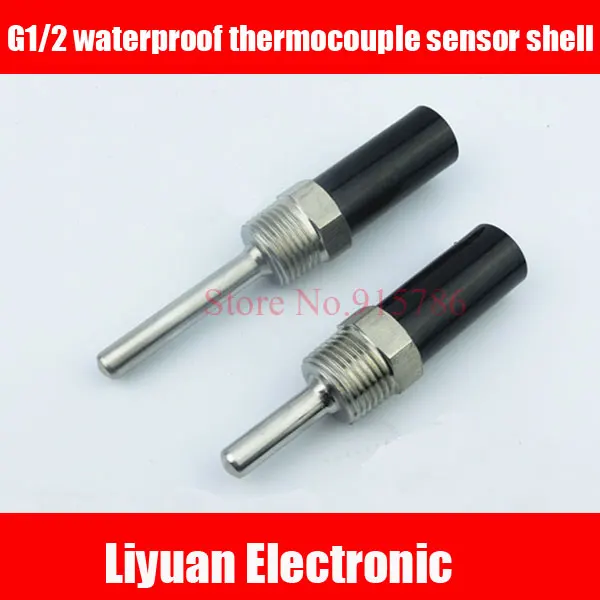 

3pcs G1/2 waterproof thermocouple sensor shell /7mm Air conditioning probe temperature sensor for K, E, PT100, CU50, NTC sensor