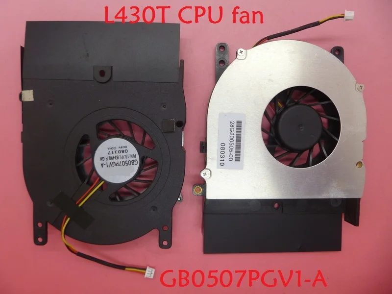 Вентилятор процессора ноутбука для HASEE L430T L4300 A500 T44 D1 A530 GB0507PGV1 A 13. V1.B3498. F. GN A560P K580P