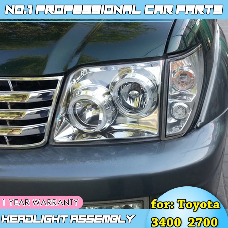 

car accessories for Toyota Prado 2700 3400 LC90 Headlight LED Headlight DRL Hid Head Lamp Angel Eye Bi Xenon Beam Accessories