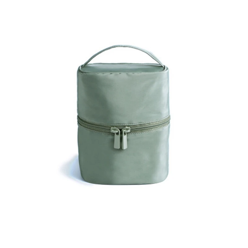 navy green Новейшая прочная косметичка цилиндрическая Туалетная сумка Женская дорожная сумка для макияжа Сумки Чехол Горячая Распродажа - Цвет: navy green