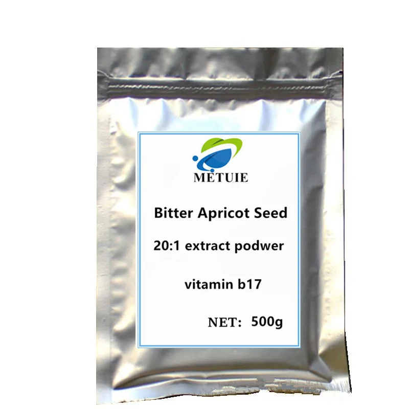 High quality pure natural amygdalin vitamin b17 festival supplement bitter apricot Seed 20:1 extract powder with anti-cancer - Цвет: 500g