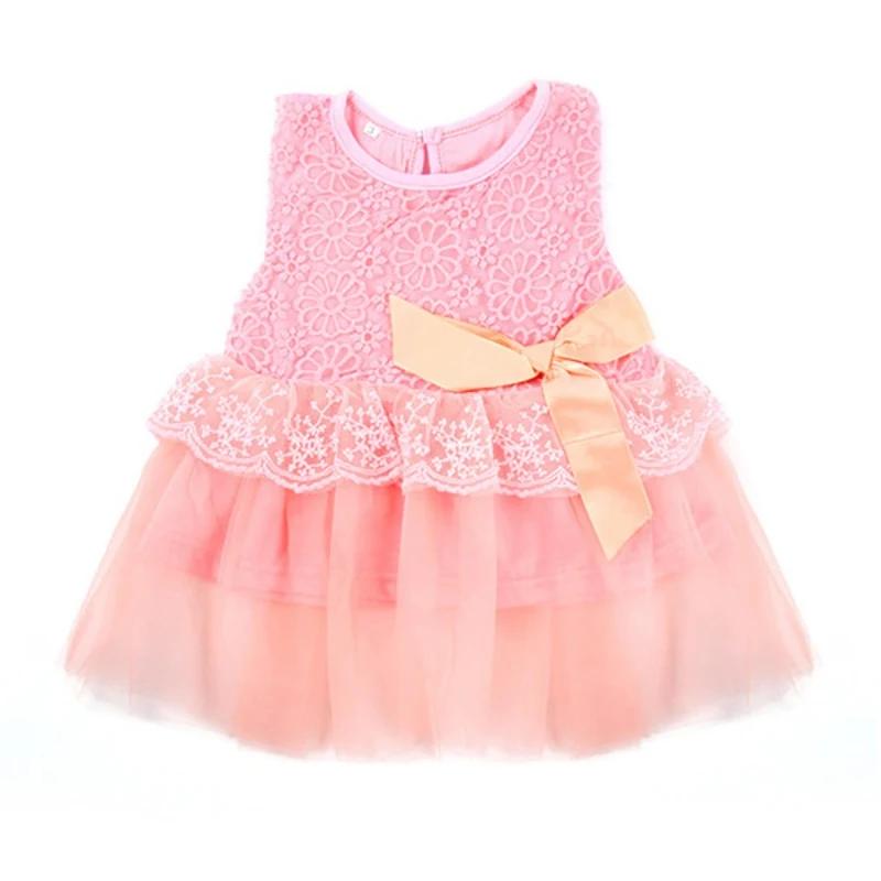 Fashion Princess Dresses Toddler Girls Casual Clothes Cotton Kids Bow ...