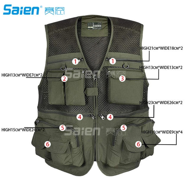 Fly Fishing Photography Vest with Pockets Men's Mesh Quick-Dry Waistcoat  Outdoor Jackets for Travelers - AliExpress