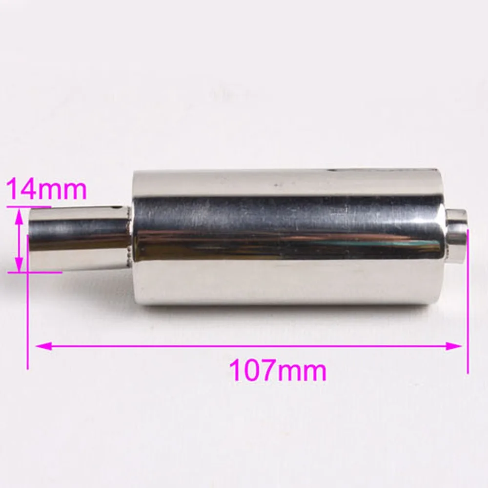 

1 Set Stainless Steel Muffler Length 107mm Inner Dia 14mm for RC Airplane 23-35CC Gas Engine Nitro Engine