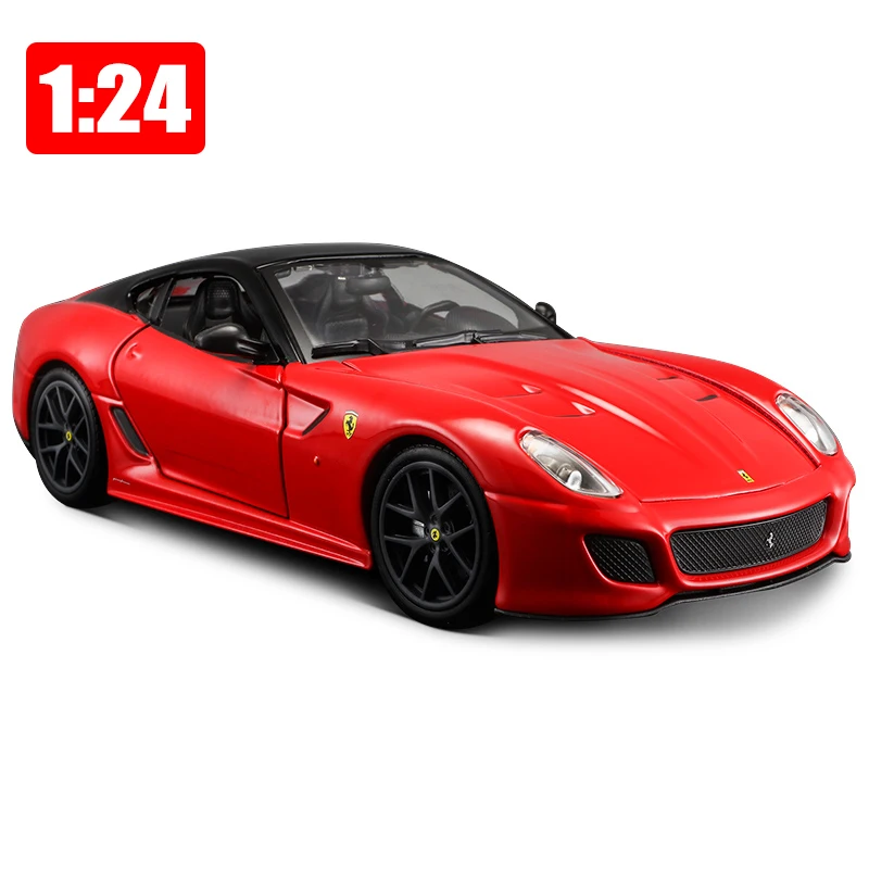 

Bburago 1:24 Alloy Car 599GTO Static Model Sports Cars Steering Wheel Control Front Toys Children Boy New Years Gift