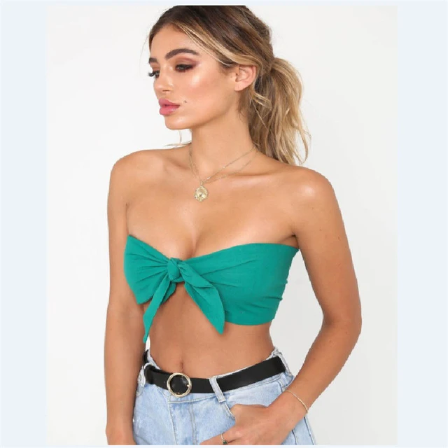 Fashion Sexy Summer Women Ladies Tube Tops 2 Style Sleeveless Strapless