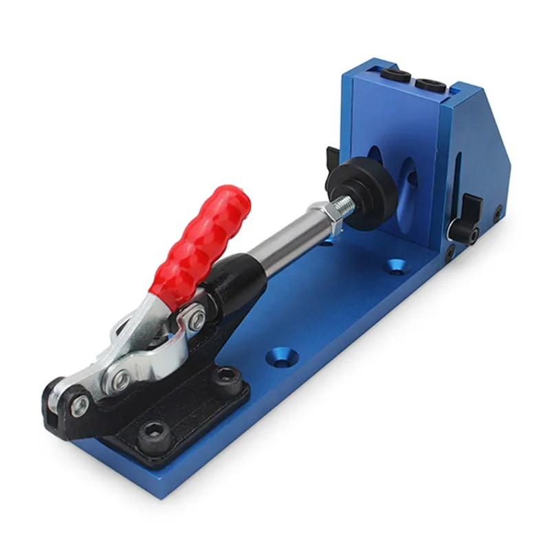 

Best Price Woodworking Tool Pocket Hole Jig Woodwork Guide Repair Carpenter Kit System With Toggle Clamp and Step Drill Bit