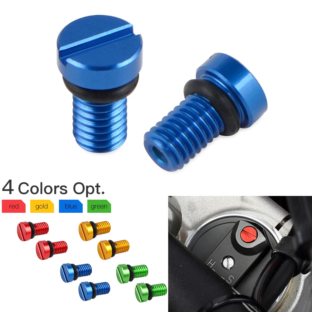 

Motorcycle M5*0.8 Front Fork Air Valve Cap Screws For Yamaha YZ YZF WRF 65 80 85 125 250 400 450 125X 250X 250F 450F 250FX 450FX