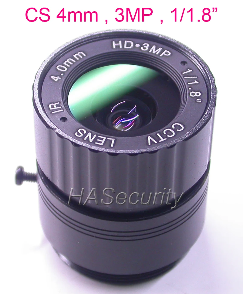 Объектив 1/1 8 4 мм CS F1.4 3.0MP для IP Камеры видеонаблюдения в сборе|Запчасти CCTV| |