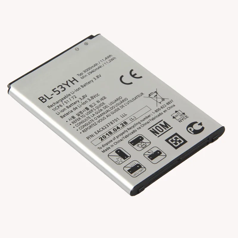 

Fesoul High Capacity BL-53YH Phone Li-ion Replacemen Battery For LG G3 F400 F460 D858 D830 VS985