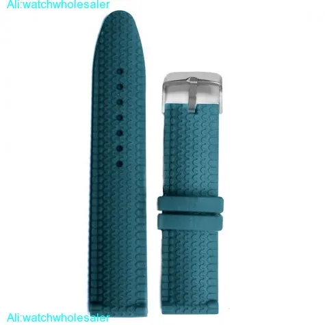 24mm Nice Blue Color  Silicone Jelly Rubber Unisex Watch Band Straps WB1070Q24JB