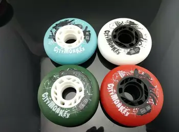 

free shipping roller skates wheels 72mm 76mm 80mm 2015 new wheel 90A braking wheel