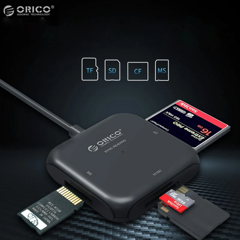 

USB3.0 Splitter With Card Reader SD/CF/MS/TF Card With Read Multi-card Reader Hight Speed Usb 3.0