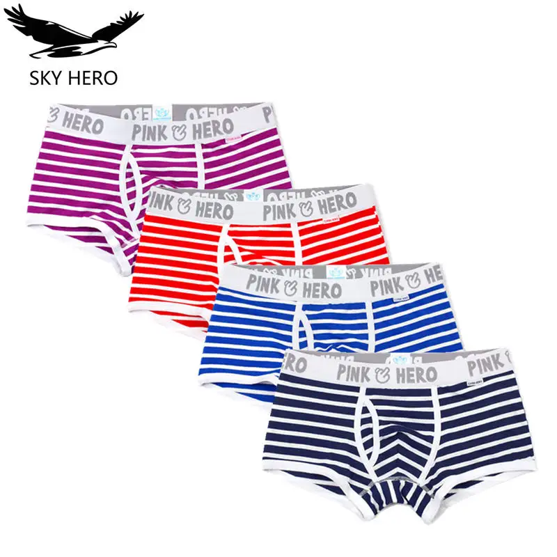 Трусы боксеры мужские 4 шт./лот|pink hero|pull inboxershorts men |