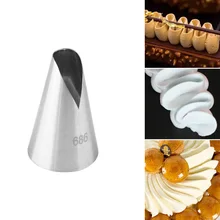 1 шт., высококачественные металлические насадки для сливок в виде лепестков роз, инструмент для украшения торта, стальные насадки для обледенения, инструменты для украшения торта, крема, кексов