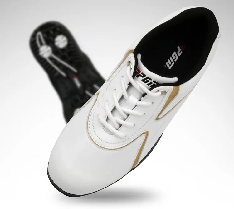 Pgm Для мужчин на нескользящей подошве; дышащая, комфортная обувь для игры в гольф мужская обувь ультра-легкие тренировочные кроссовки для гольфа Лидер продаж-в гольф в английском стиле ретро