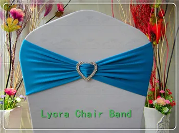 

1/2---With Heart Shape Buckle-- Spandex/Lycra/Expand Bands/Chair cover sash For Wedding Party Banquet Home Decorations