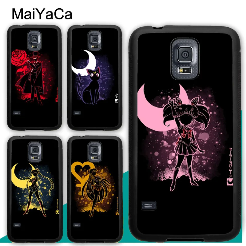 

MaiYaCa Sailor Moon Girl Hero Anime Manga Art Phone Cases For Samsung Galaxy S6 S7 edge S8 S9 S10 Plus Lite Note 9 8 Cover Shell