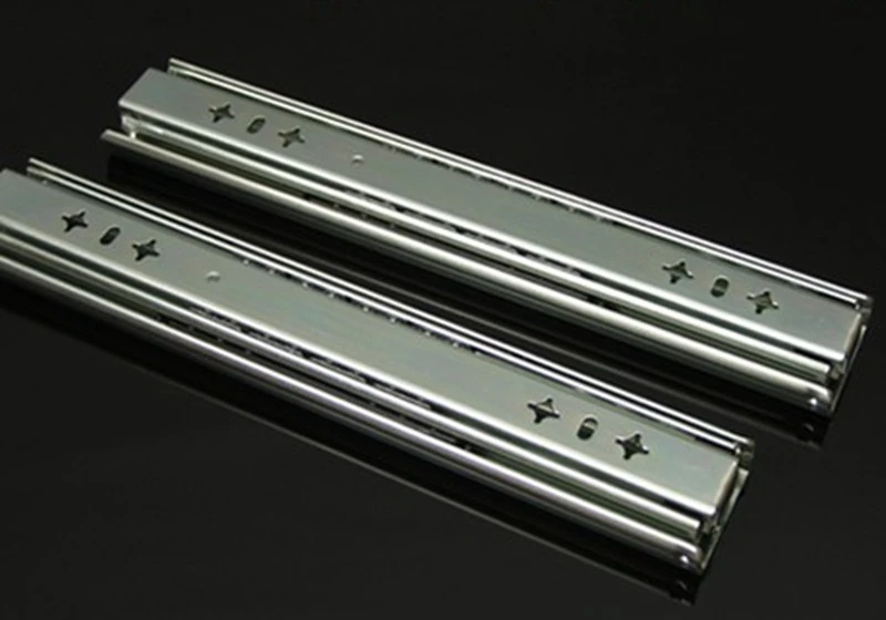 53 wide heavy duty drawer slide mute ball three self locking rail track