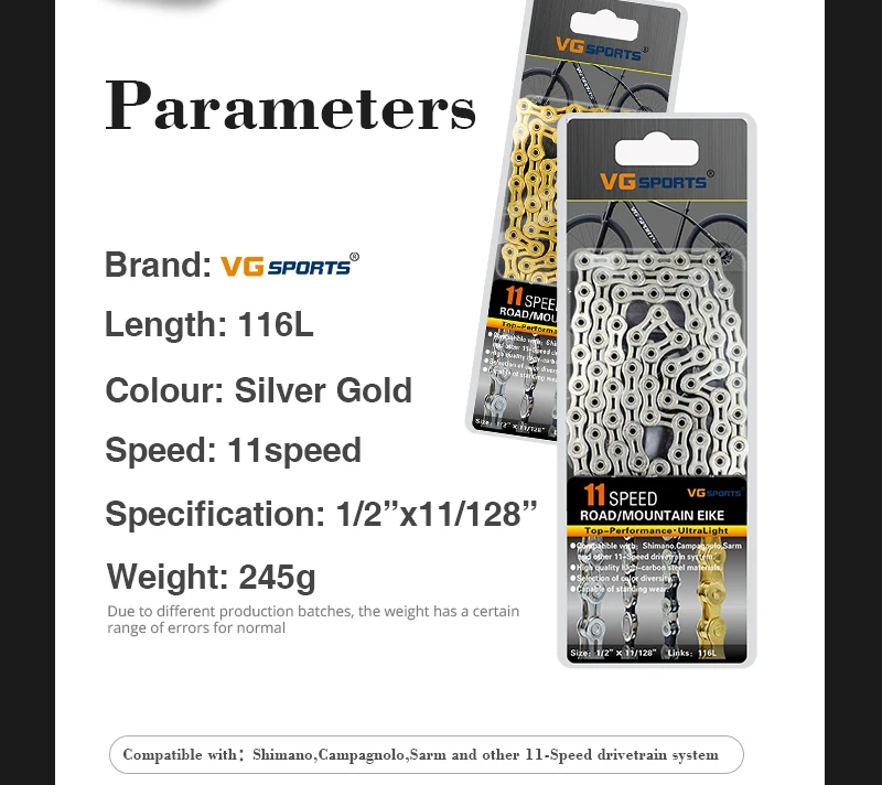 Cheap 2019 Hot New X9EL/ X10 EL/ X10SL / X11EL / X11SL chain 116 links 9/10/11 / speed silver / gold for mtb Road bicycle bike chain 14