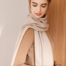 SZDYQH High-quality cashmere scarf 40*180cm solid color women winter cashmere fashion women thick luxury shawl