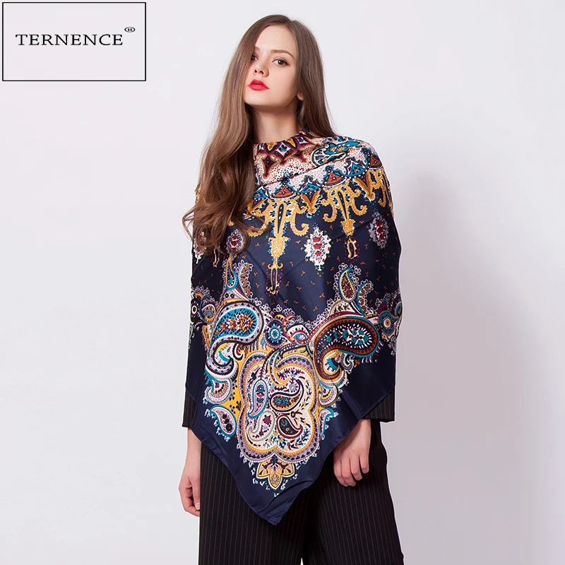 

2017 Silk Scarf Woman Long bandana Luxury Brand Foulard Printing Scarf