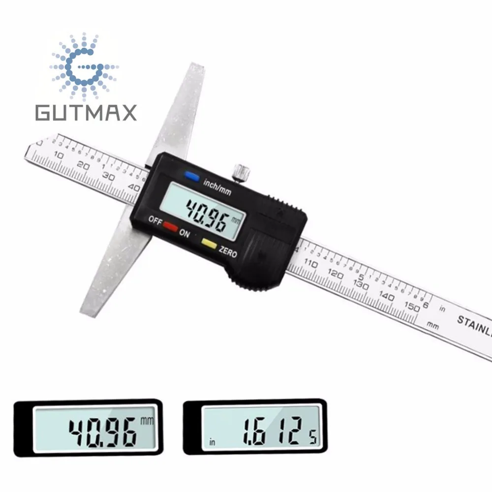 Buy 0 150mm Digital Display Depth Caliper Mm/Inch