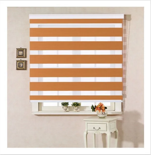 Horizontal Window Shade Blind Zebra Dual Roller Blinds & Treatments