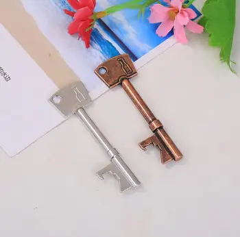 

10pcs/lot Personality creative men's multi-function metal bottle opener keychain Key pendant custom gift