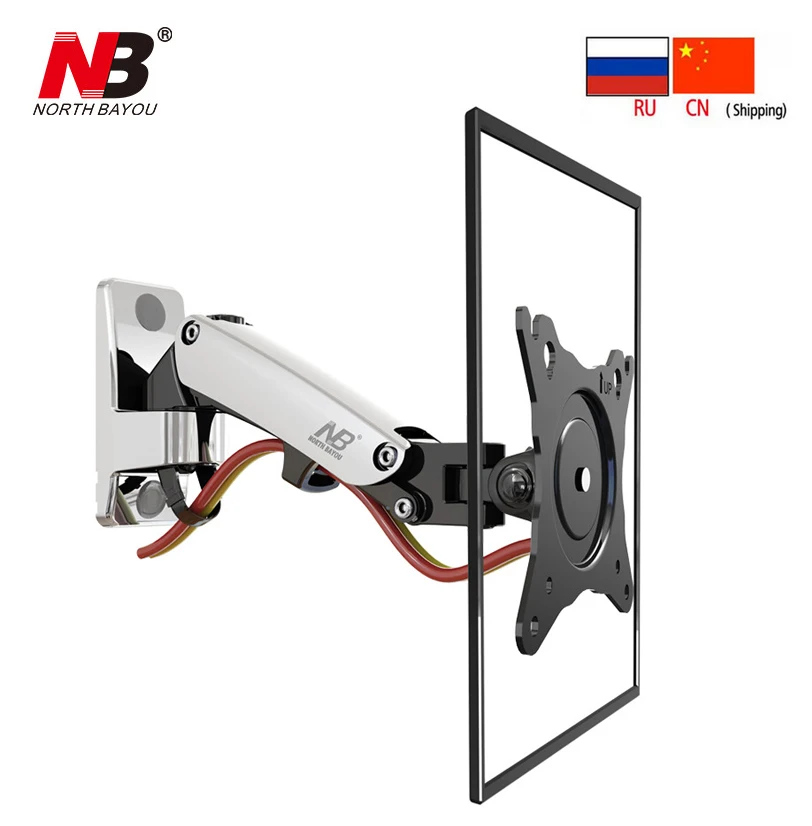 ТВ настенное крепление газовая пружина NB F120 для 17 27 дюймов полный движения ЖК