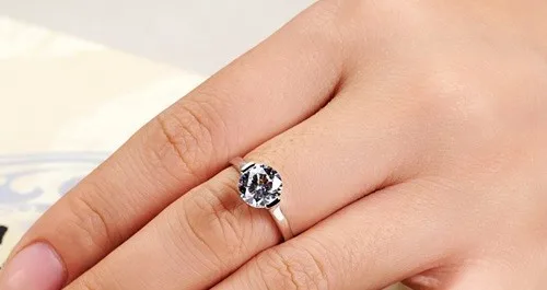 Специальное предложение 1CTW 6 5 мм G H Moissanite кольцо тест положительная Гарантия 925
