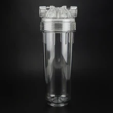 10 дюймов прозрачный ПЭТ фильтр Бутылка предварительно фильтр для очистки воды протектор 35 кг взрывозащищенный с DN8 1/" интерфейс