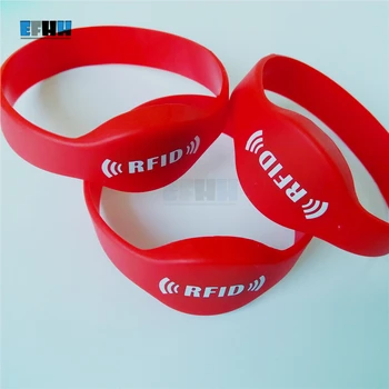 

10PCS 125KHZ EM4100/TK4100 RFID Bracelet Silicone Wristband ID Card Read Only For Sauna Swing poor Baths in Access Control Card