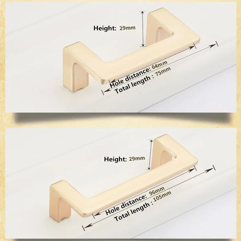 KK& FING современный цинковый сплав медь Матовый ручки шкафа кухонный шкаф дверные ручки для выдвижных ящиков оборудование для обработки мебели