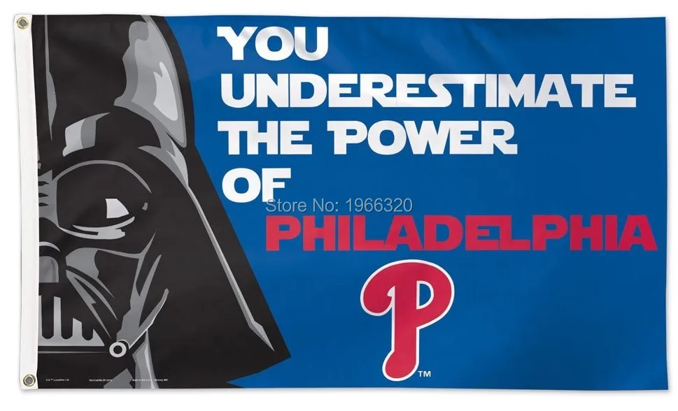 Philadelphia Phillies Star Wars Flag 3ft x 5ft Philadelphia Phillies