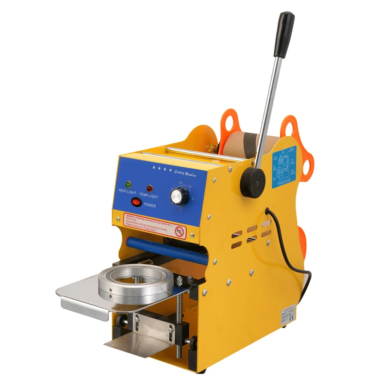350W Commercial Manual Cup Sealing Machine For Beverage Milk Coffee 300
