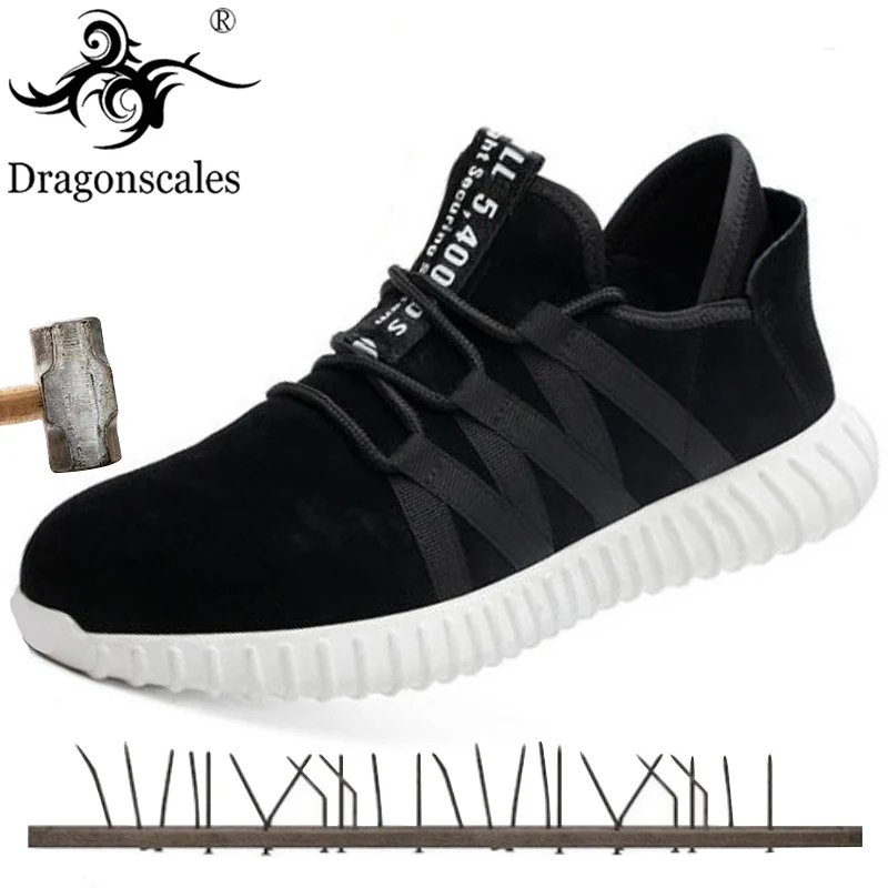 

2019 New High Quality Breathable Work Boots Steel Toe Cap Non-slip Work Boots Men's Suede Breathable Casual Shoes Safety Shoes