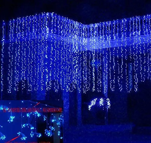 

3M*3M LED Window Lights Outdoor Curtain String Fairy lamp Christmas XMAS Party Home Festival Background/Wall Decoration Lighting