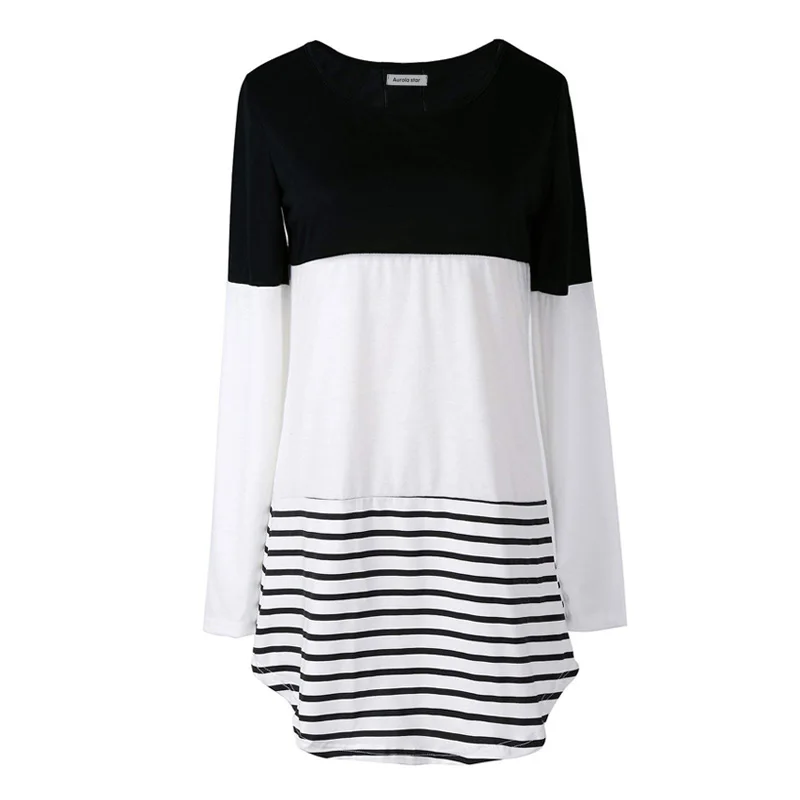 maternity winter long sleeve blouse AS1776 black 004